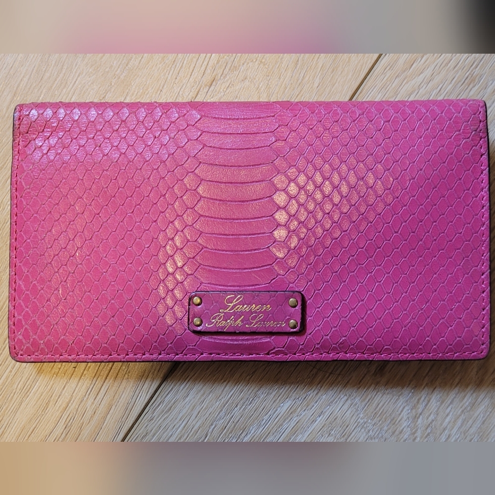 Ralph Lauren bifold pink wallet